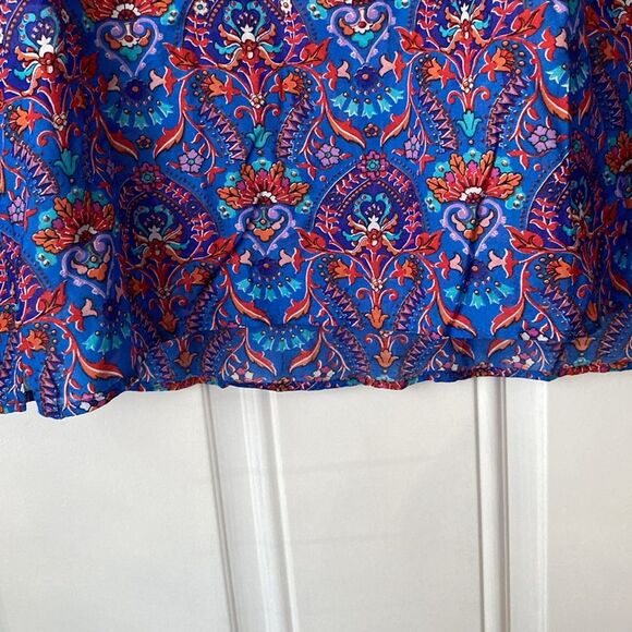 NWT New Loft Blue Floral Softened Shirt Size XS - Picture 6 of 12